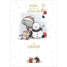 Festive Fun Me to You Bear Christmas Card Image Preview
